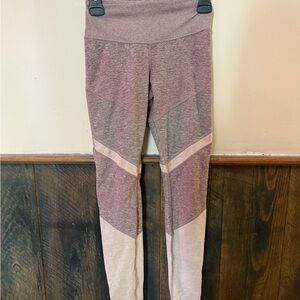 ALO Yoga Pink and Gray Leggings